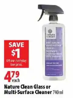 London Drugs Nature Clean Glass or Multi-Surface Cleaner offer