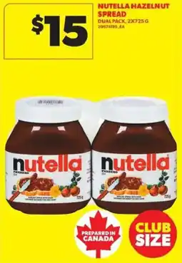 Atlantic Superstore Nutella hazelnut spread offer