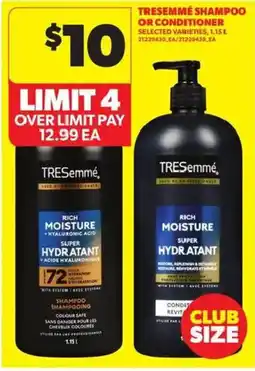 Atlantic Superstore Tresemme shampoo or conditioner offer