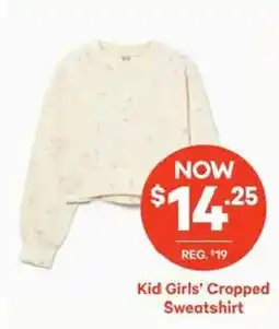 Atlantic Superstore Kid Girls' Cropped Sweatshirt offer