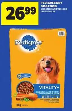 Atlantic Superstore Pedigree dry dog food vitality+ original roasted chicken and vegetable flavour offer