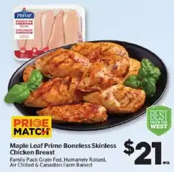 Calgary Co-op Maple Leaf Prime Boneless Skinless Chicken Breast offer