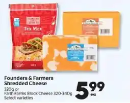Calgary Co-op Founders & Farmers Shredded Cheese offer