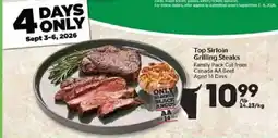 Calgary Co-op Top Sirloin Grilling Steaks offer