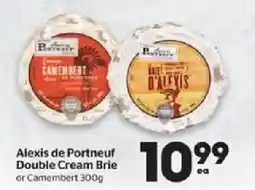 Calgary Co-op Alexis de Portneuf Double Cream Brie or Camembert offer