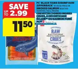 Atlantic Superstore PC black tiger shrimp raw offer