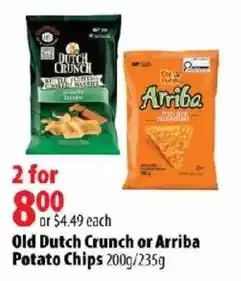 London Drugs Old Dutch Crunch or Arriba Potato Chips offer