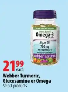 London Drugs Webber Turmeric, Glucosamine or Omega offer