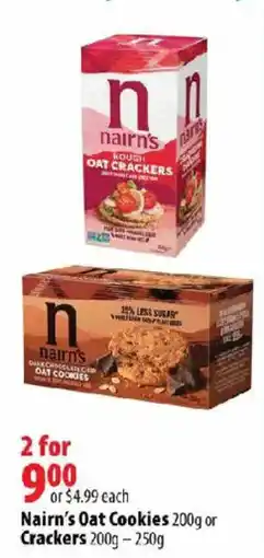 London Drugs Nairn's oat cookies or crackers offer