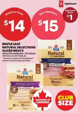 Atlantic Superstore Maple Leaf Natural Selections Sliced Meats offer