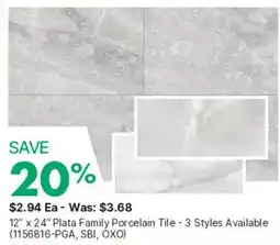 Kent Plata Family Porcelain Tile offer