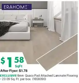 Kent Erahome 8mm Quaco Pad Attached Laminate Flooring offer