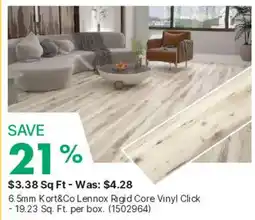 Kent Kort&Co Lennox Rigid Core Vinyl Click offer