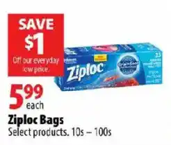 London Drugs Ziploc Bags offer