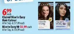 London Drugs Clairol Nice'n Easy Hair Colour offer