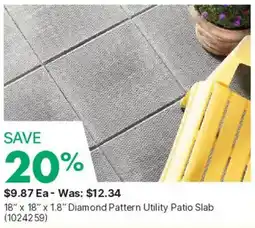 Kent Diamond Pattern Utility Patio Slab offer