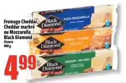 Bonanza Fromage Cheddar, Cheddar marbré ou Mozzarella Black Diamond offer