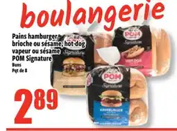 Bonanza Pains hamburger brioche ou sésame, hot-dog vapeur ou sésame POM Signature offer