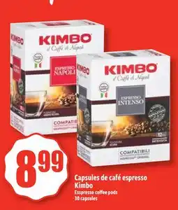 Bonanza Capsules de café espresso Kimbo offer