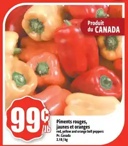 Bonanza Piments rouges, jaunes et oranges offer