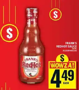 Food Basics Frank's redhot sauce offer