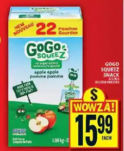 Food Basics GoGo Squeeze snack apple offer