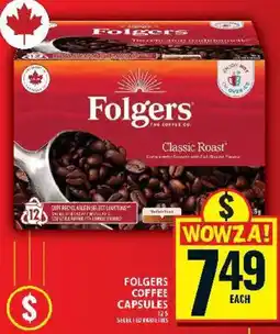 Food Basics Folgers coffee capsules offer