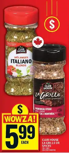 Food Basics Club House la grille or spices offer