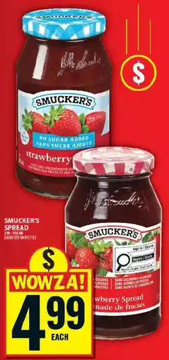 Food Basics Smucker's spread offer