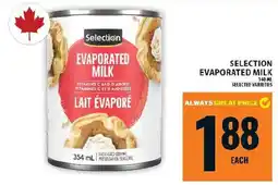 Food Basics Selection evaporated milk offer