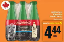 Food Basics Irresistible sparkling spring water offer