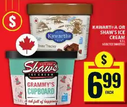 Food Basics Kawartha or Shaw's ice cream offer