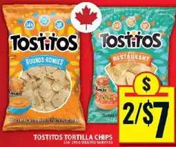 Food Basics Tostitos tortilla chips offer