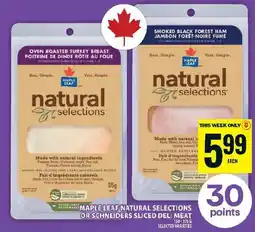 Food Basics Maple Leaf natural selections offer