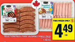 Food Basics Selection fresh pork sausages offer