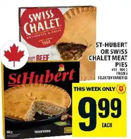 Food Basics StHubert Swiss Chalet meat pies offer