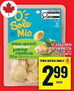 Food Basics O'sole mio cheese & spinach ravioli offer