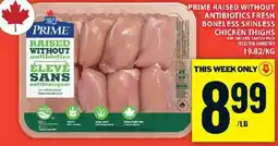 Food Basics Prime chicken thighs offer