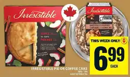 Food Basics Irresistible pie or coffee cake offer