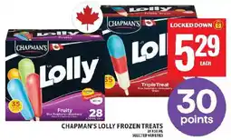 Food Basics Chapman's lolly frozen treats offer