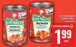 Food Basics Chef Boyardee canned meal offer