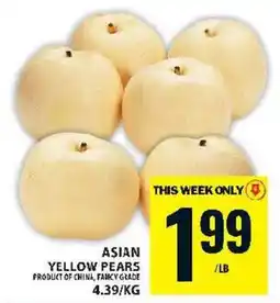 Food Basics Asian yellow pears offer