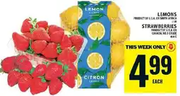 Food Basics Lemons Strawberries offer