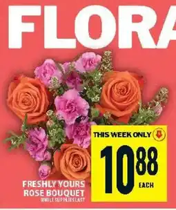 Food Basics Flora freshly yours rose bouquet offer