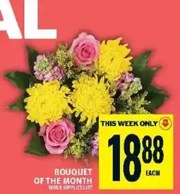 Food Basics Bouquet of the month offer