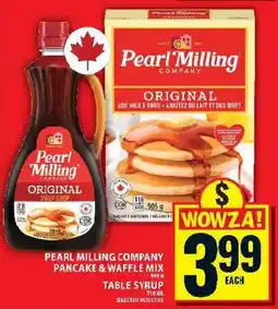 Food Basics Pearl Milling Company pancake & waffle mix table syrup offer