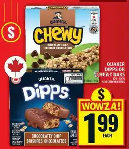 Food Basics Quaker chewy bars offer