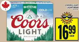 Food Basics Coors light beer offer