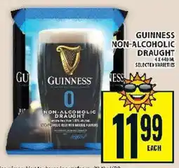 Food Basics Guinness non-alcoholic draught offer