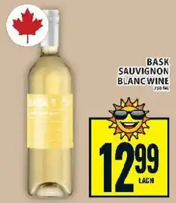Food Basics Bask sauvignon blanc wine offer